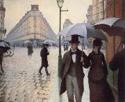 Gustave Caillebotte Paris,The Places de l-Europe on a Rainy Day oil painting artist